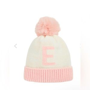 NWT Initial “E” Girls Touque